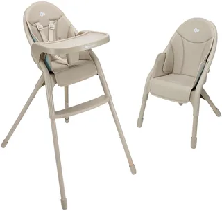 DINNLY Kinderstoel – Inklapbaar – 5-puntsgordel – Inclusief Dienblad – Vanaf 6 maanden von Kinderkraft in Beige – Produktfoto 2 von 5