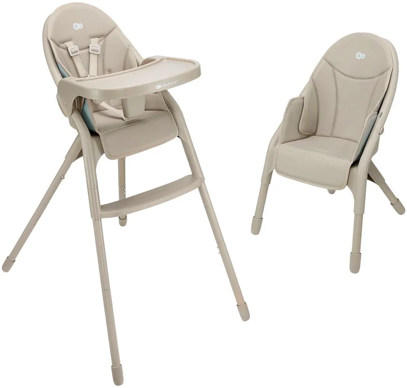 DINNLY Kinderstoel – Inklapbaar – 5-puntsgordel – Inclusief Dienblad – Vanaf 6 maanden von Kinderkraft in Beige – Produktfoto 2 von 5