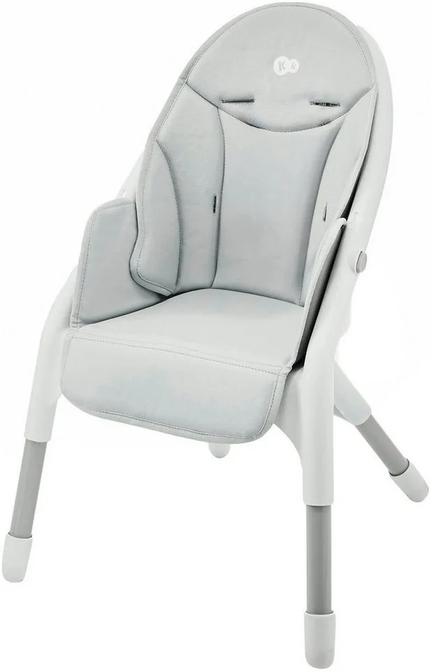 DINNLY Kinderstoel – Inklapbaar – 5-puntsgordel – Inclusief Dienblad – Vanaf 6 maanden – Lichtgrijs by Kinderkraft in Grey – product photo 4 of 5