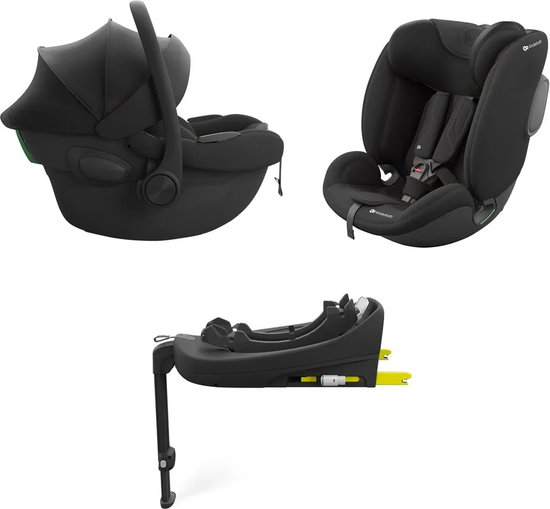 ENDURA SAFE - Autostoel set - 3-in-1 - 360° draaibaar by Kinderkraft in Zwart – product photo