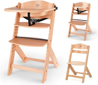 ENOCK - Houten Kinderstoel 3-in-1 - Hoge babystoel - Hoogte verstelbaar in 5 niveaus - Tot 10 jaar - Natuur von Kinderkraft – Produktfoto 2 von 5