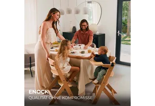 ENOCK - Houten Kinderstoel 3-in-1 - Hoge babystoel - Hoogte verstelbaar in 5 niveaus - Tot 10 jaar - Natuur von Kinderkraft – Produktfoto 3 von 5