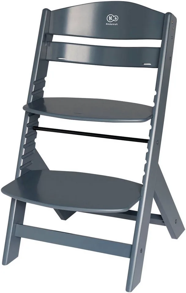 ENOCK - Houten Kinderstoel 3-in-1 - Hoge babystoel - Meegroeiend - Tot 10 jaar von Kinderkraft in Grau – Produktfoto 3 von 5