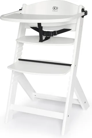 ENOCK - Houten Kinderstoel 3-in-1 - Hoge babystoel - Met eetblad - Vanaf 6 maanden by Kinderkraft in White – product photo 1 of 3