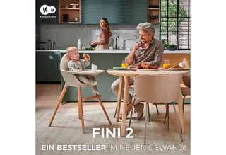 FINI 2 Kinderstoel 2-in-1 – Verstelbare Tray – Met voetensteun - Tot 5 jaar – Groene by Kinderkraft in Green – product photo 3 of 5