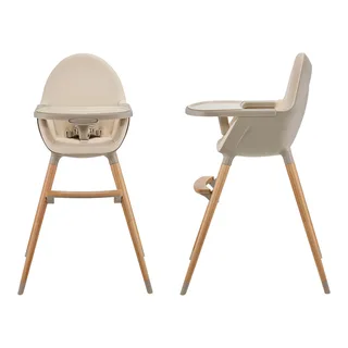 FINI 2 Kinderstoel 2‑in‑1 – met Verstelbare Tray – Omzetbaar naar Speelfauteuil von Kinderkraft in Beige – Produktfoto 3 von 3