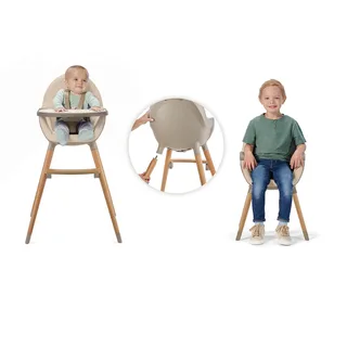 FINI 2 Kinderstoel 2‑in‑1 – met Verstelbare Tray – Omzetbaar naar Speelfauteuil von Kinderkraft in Beige – Produktfoto 2 von 3