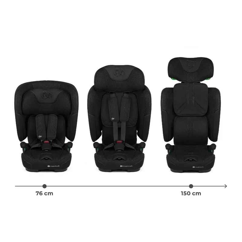 FIX2GO I-SIZE Autostoel – Autostoel tot 12 jaar - Meegroeiend – 76-150 cm by Kinderkraft in Black – product photo 4 of 4