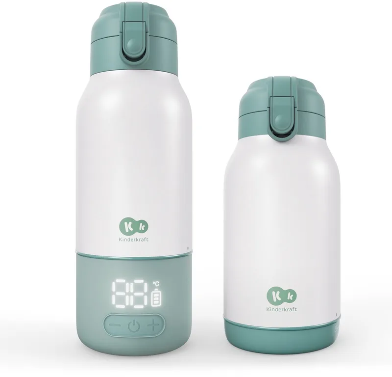 GAJA - Flessenwarmer - 2-in-1 Thermos - Warmhoudfunctie 20 Uur van Kinderkraft in Groen – productfoto