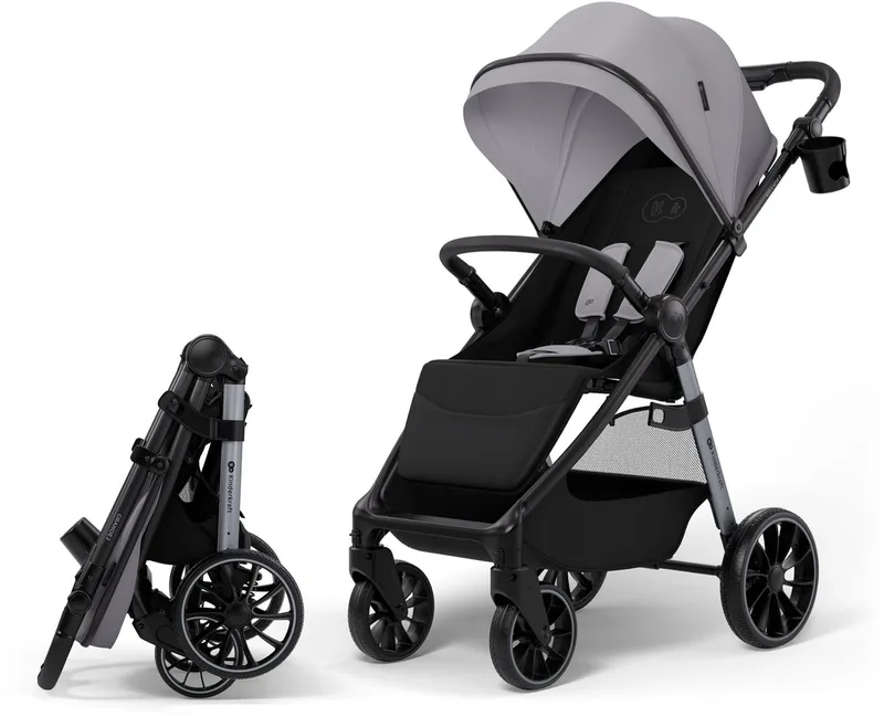 GRANDE 2 Buggy - Ruime zitting - Compact inklapbaar by Kinderkraft in Grijs – product photo