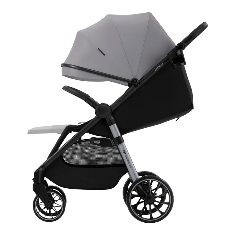 GRANDE 2 Buggy - Ruime zitting - Compact inklapbaar by Kinderkraft in Grey – product photo 2 of 3