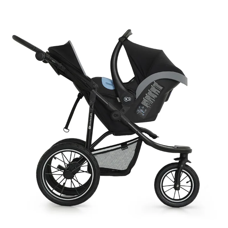 HELSI 2 - Kinderwagen - All-terrain - 3 Luchtbanden von Kinderkraft in Schwarz – Produktfoto 3 von 4