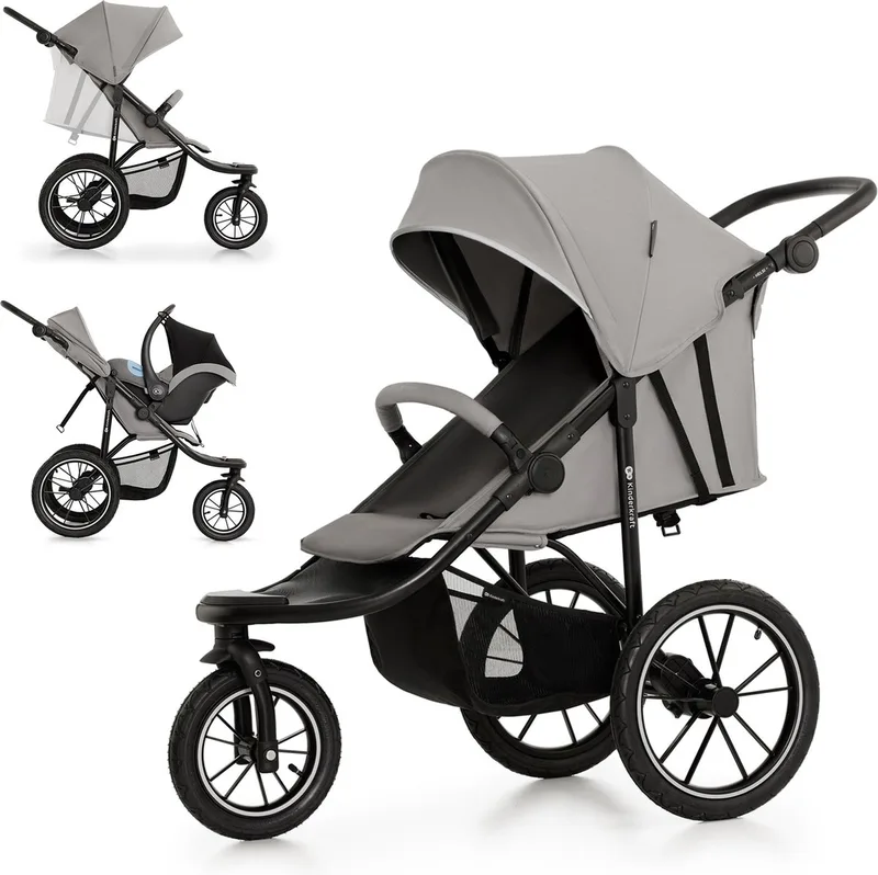 HELSI 2 - Kinderwagen - Verstelbaar - Tot 27 kg de Kinderkraft en Grijs – photo produit