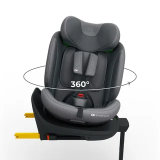 I-360 2 PLUS Autostoel – 40-150 cm i-Size – Met Isofix – Groep 0/1/2/3 – Tot 12 Jaar by Kinderkraft in Grey – product photo 2 of 4