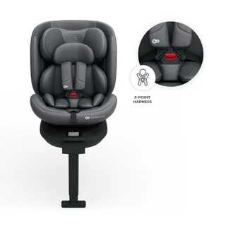 I-360 2 PLUS Autostoel – 40-150 cm i-Size – Met Isofix – Groep 0/1/2/3 – Tot 12 Jaar by Kinderkraft in Grey – product photo 4 of 4
