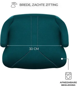 I-BOOST 2 i-Size - Zitverhoger - Autostoel Booster - 125-150 cm 22-36 kg – 6-12 Jaar – R129 Goedgekeurd by Kinderkraft in Green – product photo 2 of 4