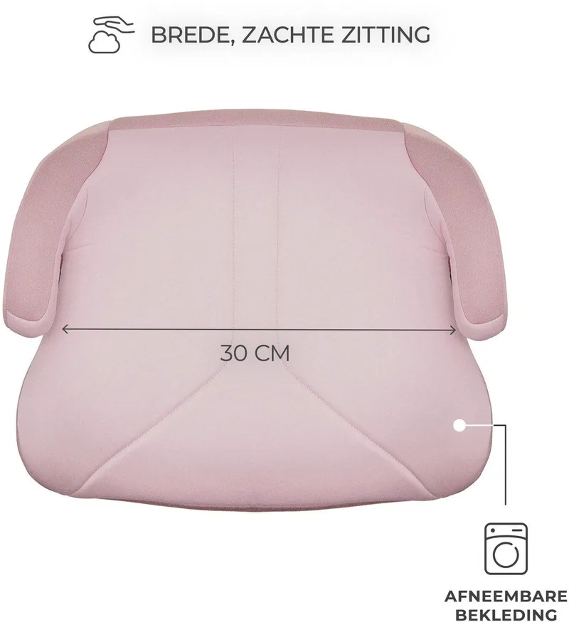 I-BOOST 2 i-Size - Zitverhoger - Autostoel Booster - 125-150 cm 22-36 kg – 6-12 Jaar – R129 Goedgekeurd by Kinderkraft in Pink – product photo 2 of 4