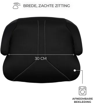 I-BOOST 2 i-Size - Zitverhoger - Autostoel Booster - 125-150 cm 22-36 kg – 6-12 Jaar – R129 Goedgekeurd by Kinderkraft in Black – product photo 2 of 4
