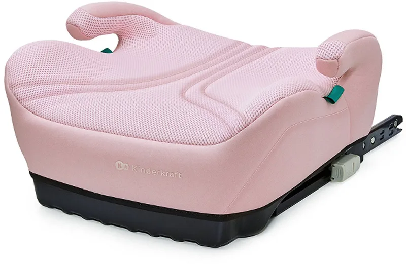 I-BOOST 2 PRO i-Size - Zitverhoger - ISOFIX - Autostoel Booster - 125-150 cm 22-36 kg – 6-12 Jaar – R129 Goedgekeurd by Kinderkraft in Roze – product photo