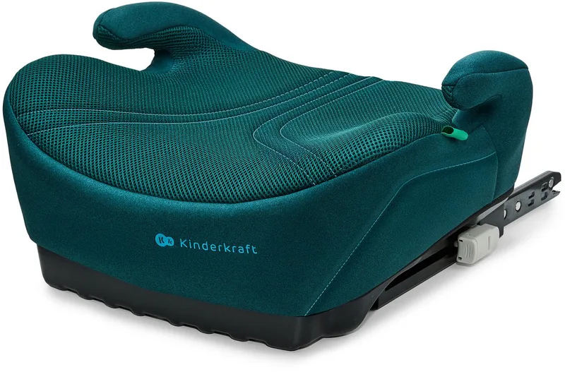 I-BOOST 2 PRO i-Size - Zitverhoger - ISOFIX - Autostoel Booster - 125-150 cm 22-36 kg – 6-12 Jaar – R129 Goedgekeurd by Kinderkraft in Groen – product photo
