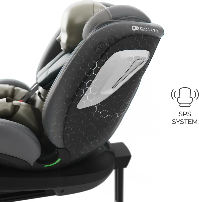I-GROW 2 PLUS Autostoel – 40-150 cm i-Size – Met Isofix – Groep 0/1/2/3 – Tot 12 Jaar by Kinderkraft in Grey – product photo 4 of 4