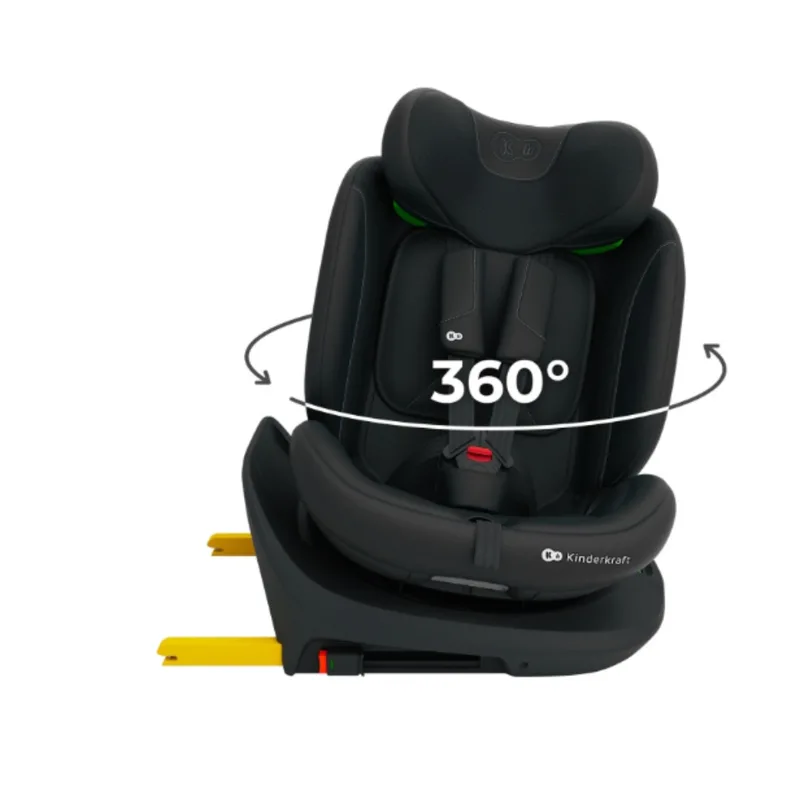 I-GROW 2 PLUS Autostoel – 40-150 cm i-Size – Met Isofix – Groep 0/1/2/3 – Tot 12 Jaar von Kinderkraft in Schwarz – Produktfoto 4 von 4