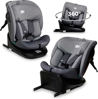 I-GROW I-SIZE Autostoel – 40-150 cm – Met Isofix – 360 - Groep 0/1/2/3 – Tot 12 Jaar by Kinderkraft in Grey – product photo 1 of 6