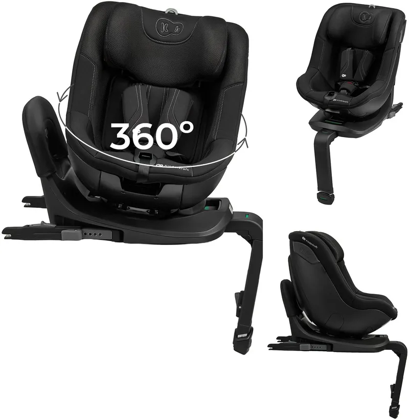 I-GUARD PRO Autostoel – 61-105 cm – i-Size – Met Isofix – 360° Draaibaar de Kinderkraft en Zwart – photo produit
