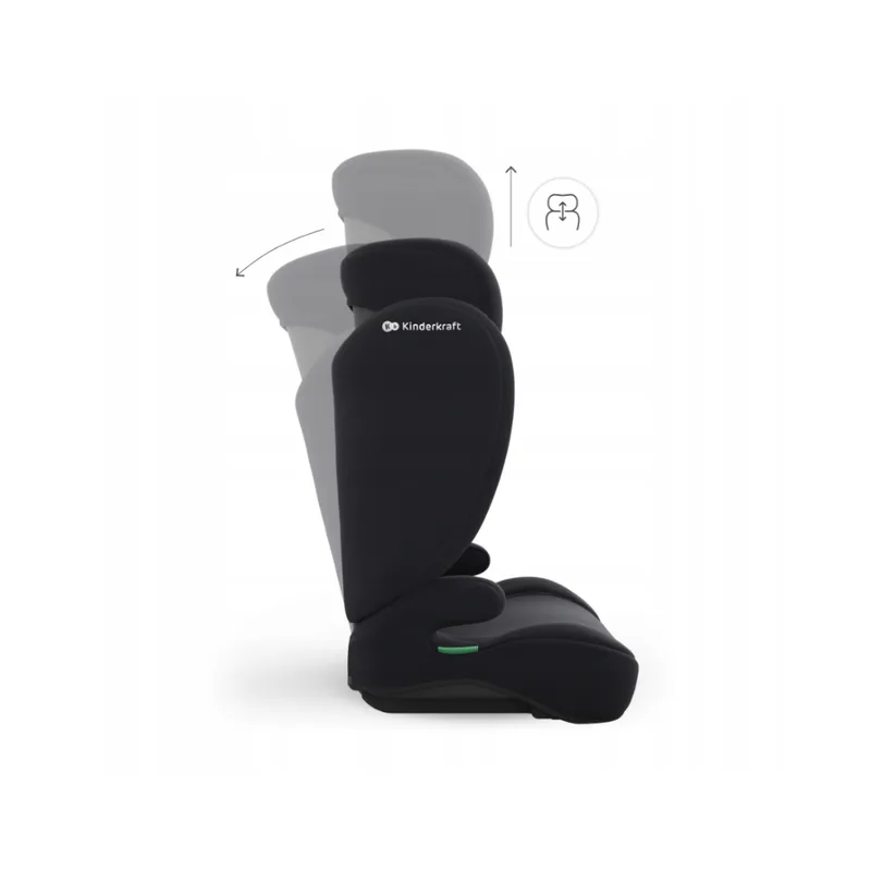 I-SPARK 2 PLUS i-Size Autostoel - 100-150 cm 2-in-1 met boosterfunctie 10-standen hoofdsteun von Kinderkraft in Schwarz – Produktfoto 3 von 4