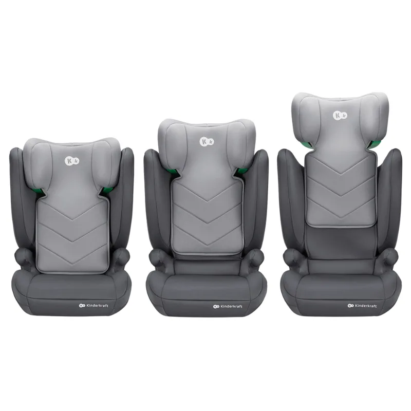 I-SPARK 2 PLUS i-Size Autostoel - 100-150 cm 2-in-1 met boosterfunctie 10-standen hoofdsteun by Kinderkraft in Grey – product photo 4 of 4