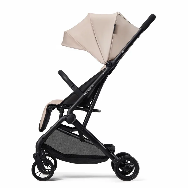 INDY 3 Buggy – Voor Pasgeborenen tot 15 kg – Compact en Eénhandig Inklapbaar, Verstelbare Rugleuning en Voetensteun by Kinderkraft in Beige – product photo 4 of 4