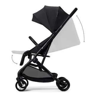 INDY 3 Buggy – Voor Pasgeborenen tot 15 kg – Compact en Eénhandig Inklapbaar, Verstelbare Rugleuning en Voetensteun by Kinderkraft in Black – product photo 4 of 4