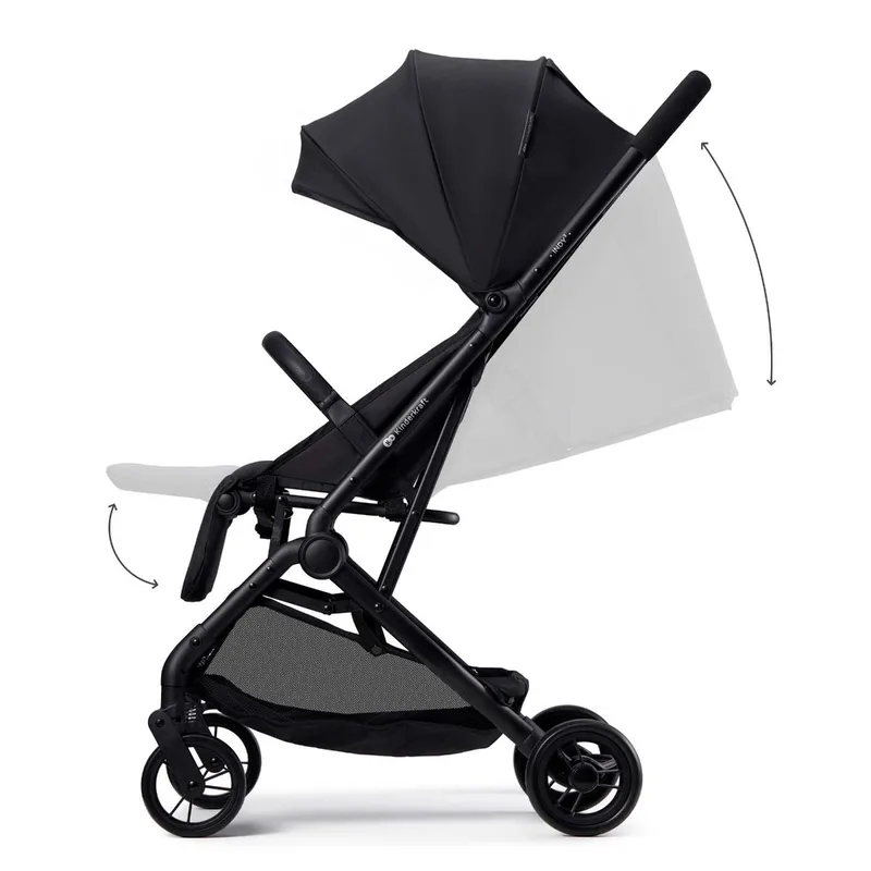INDY 3 Buggy – Voor Pasgeborenen tot 15 kg – Compact en Eénhandig Inklapbaar, Verstelbare Rugleuning en Voetensteun by Kinderkraft in Black – product photo 4 of 4