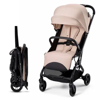 INDY 3 Buggy – Voor Pasgeborenen tot 15 kg – Compact en Eénhandig Inklapbaar, Verstelbare Rugleuning en Voetensteun by Kinderkraft in Beige – product photo 2 of 4