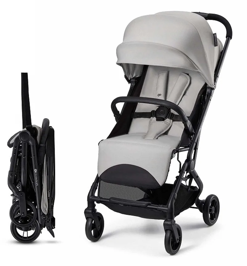 INDY 3 Buggy – Voor Pasgeborenen tot 15 kg – Compact en Eénhandig Inklapbaar, Verstelbare Rugleuning en Voetensteun de Kinderkraft en Grijs – photo produit