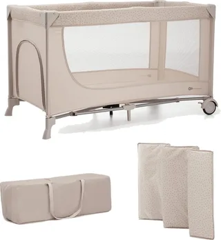 JOY 2 - Reisbed 2-in-1 - Voor baby's tot 15 kg - Snel en eenvoudig inklapbaar by Kinderkraft in Beige – product photo 1 of 5