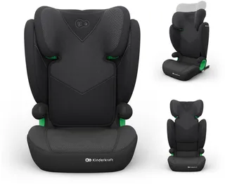 JUNIOR FIX 2 PLUS - Autostoel - 100-150 cm - Verstelbaar - ISOFIX von Kinderkraft in Schwarz – Produktfoto 1 von 4