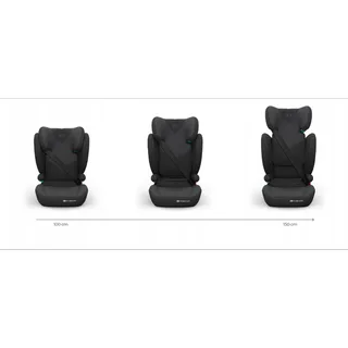 JUNIOR FIX 2 PLUS - Autostoel - 100-150 cm - Verstelbaar - ISOFIX von Kinderkraft in Schwarz – Produktfoto 3 von 4