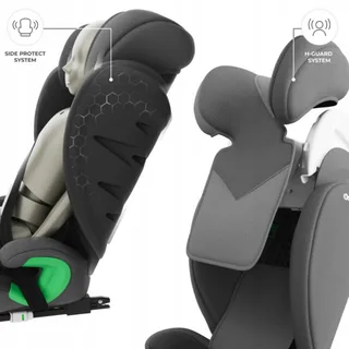 JUNIOR FIX 2 PLUS - Autostoel 100-150 cm - Verstelbare hoofdsteun - ISOFIX by Kinderkraft in Grey – product photo 4 of 4