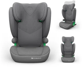 JUNIOR FIX 2 PLUS - Autostoel 100-150 cm - Verstelbare hoofdsteun - ISOFIX by Kinderkraft in Grey – product photo 1 of 4