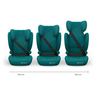JUNIOR FIX 2 PLUS - Autostoel - Meegroeiend - 100-150 cm by Kinderkraft in Green – product photo 3 of 4
