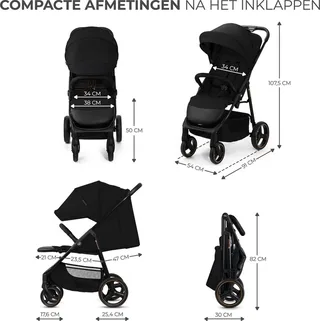 Kinder-Buggy TRIG 3 by Kinderkraft in Black – product photo 4 of 4