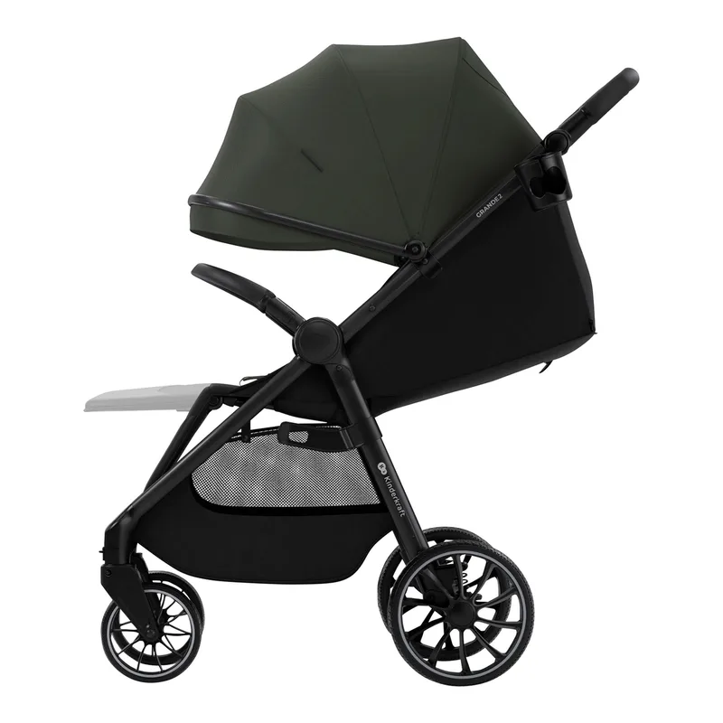 Kinderwagen Sportwagen GRANDE 2 von Kinderkraft in Grün, 95 × 53,5 × 105 mm – Produktfoto 2 von 3