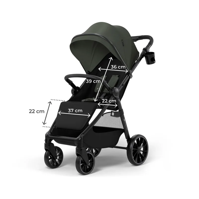 Kinderwagen Sportwagen GRANDE 2 by Kinderkraft in Gruen, 95 × 53,5 × 105 mm – product photo