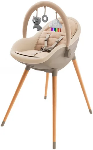 Kombihochstuhl FINI UP 2in1 (Set, 2 St), mit Spielbügel von Kinderkraft in Beige – Produktfoto 1 von 5