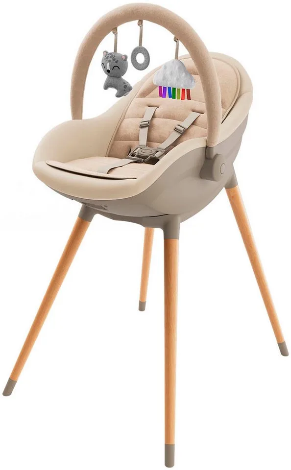 Kombihochstuhl FINI UP 2in1 (Set, 2 St), mit Spielbügel de Kinderkraft en Beige – photo produit
