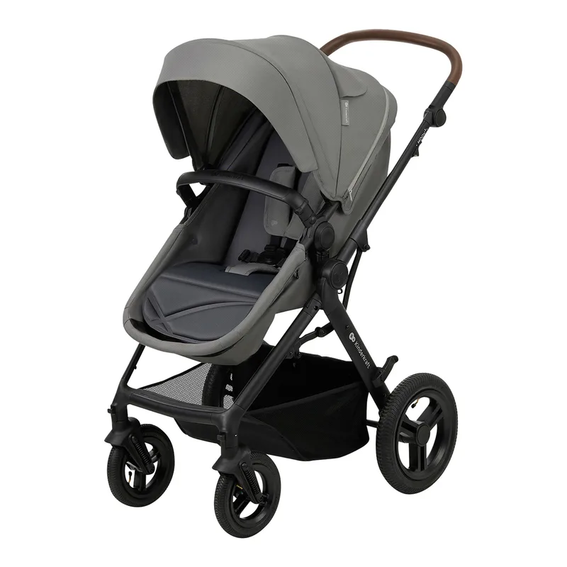 Kombikinderwagen MOOV 2 Air Trio-Set inkl. Babyschale MINK PRO by Kinderkraft in Grau – product photo