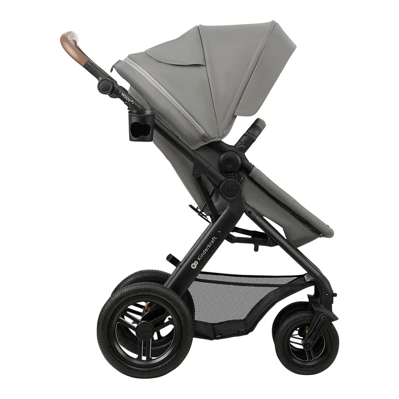 Kombikinderwagen MOOV 2 Air Trio-Set inkl. Babyschale MINK PRO von Kinderkraft in Grau – Produktfoto 2 von 3