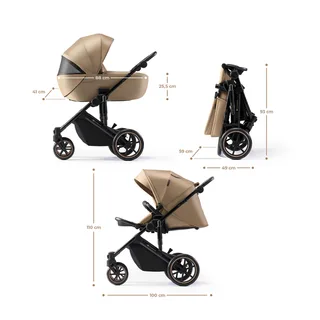 Kombikinderwagen PRIME 2 2in1 von Kinderkraft in Beige – Produktfoto 2 von 2