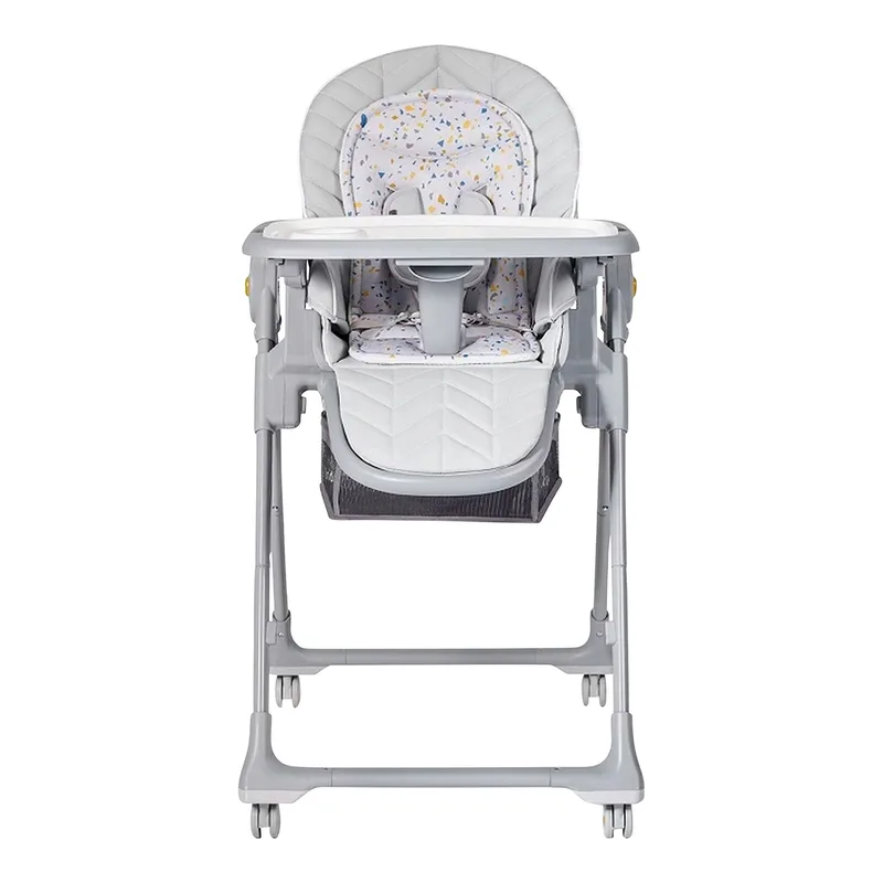 LASTREE 2-in-1 Wip- en Kinderstoel - Voor Baby’s tot 15 kg - Verstelbare Rugleuning, Voetsteun en Hoogte, Inclusief Speeltjes by Kinderkraft in Grey – product photo 2 of 3